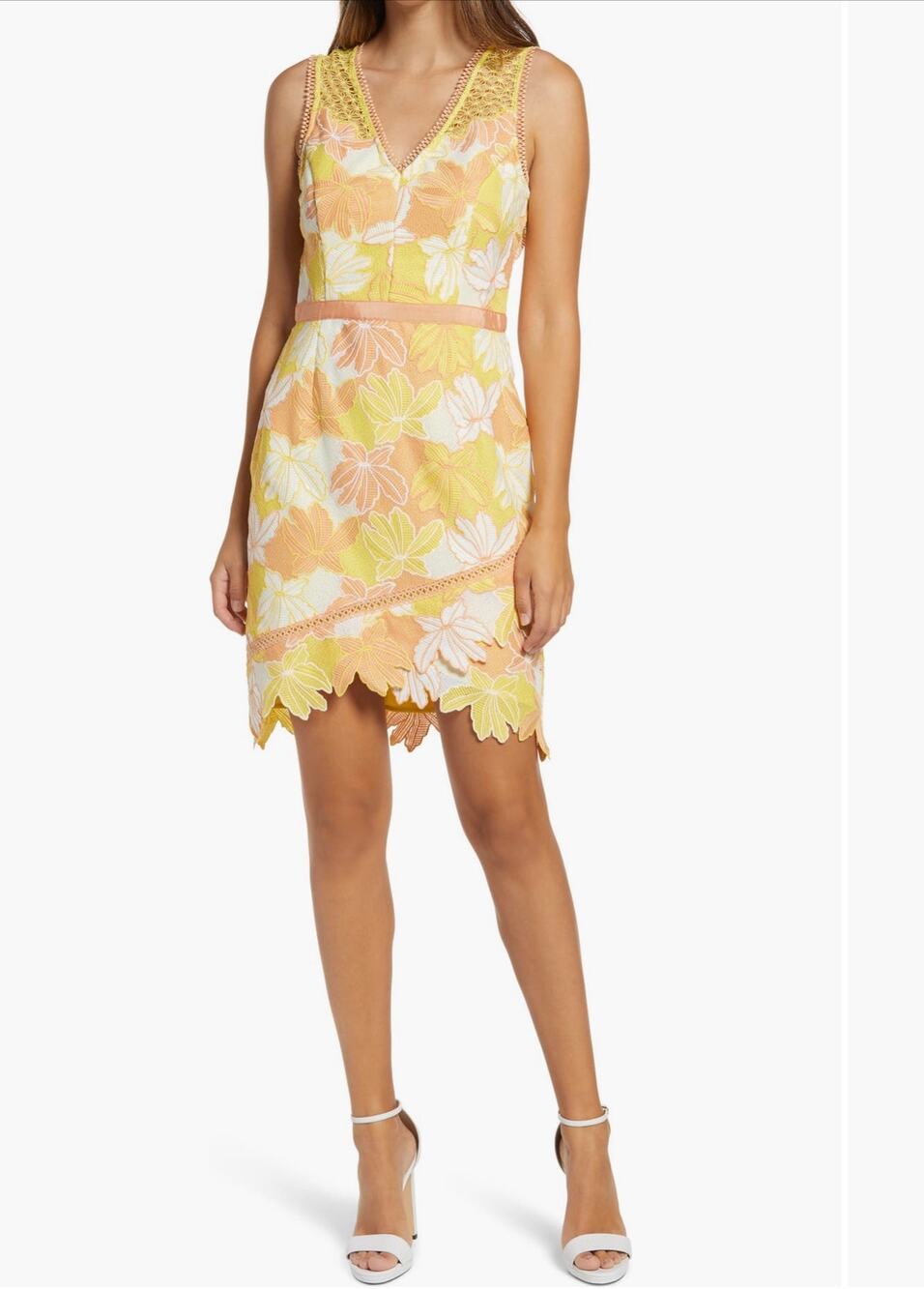 Adelyn Rae Jazlyn Sleeveless Sheath Dress | Size Small
